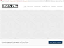 Tablet Screenshot of duplicasom.com.br